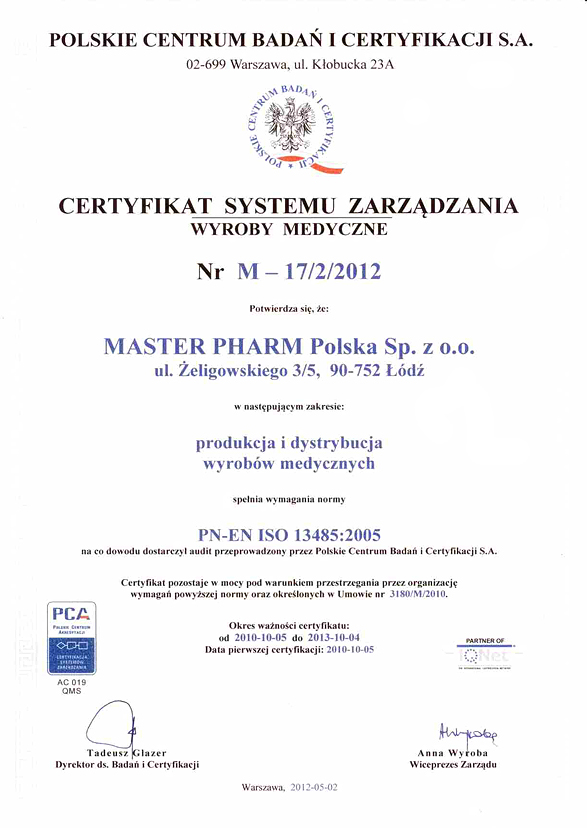 CERTYFIKAT ISO