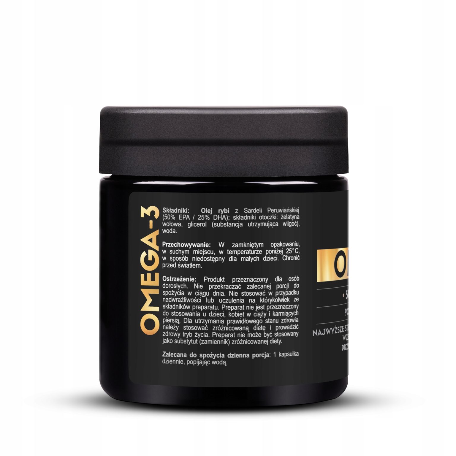 Omega 3 90 kaps! - Olej Rybi 1000 mg 500 EPA + 250 DHA + Wit. E Megaporcja! - obrazek 2