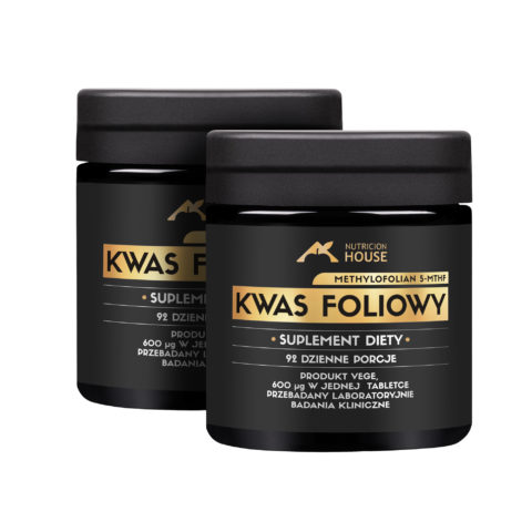 2x Kwas Foliowy MethyloFolian 5-MTHF aż 600mcg 150 tabletek Najlepsza Forma!